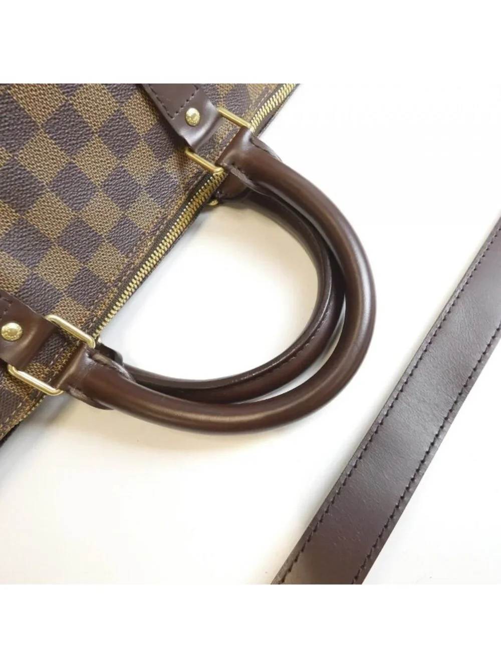 Louis Vuitton Damier Keepall Bandouliere 55 Boston Bag